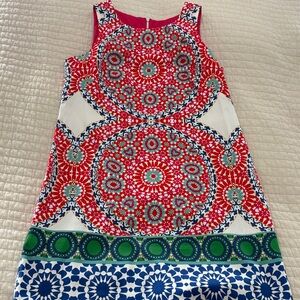 London Times Kids Dress in Red, Blue, and Green